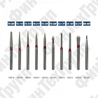 Алмазные боры TR-26F, TC-11F TC-21F, FO-21F FO-30F, EX-17F EX-21F, BR-48F нумерация идентична борам MANI